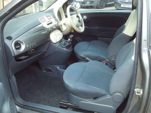 2011 Fiat 500 1.2 Lounge 3dr Grey 46k Miles Years MOT Warranty HATCHBACK Petrol Manual