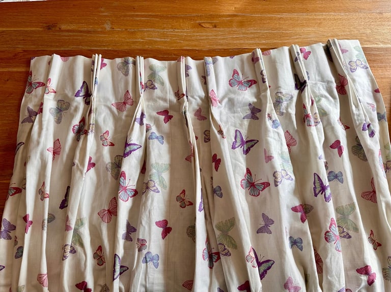 image for Handmade quality linen fully-lined pleat curtains