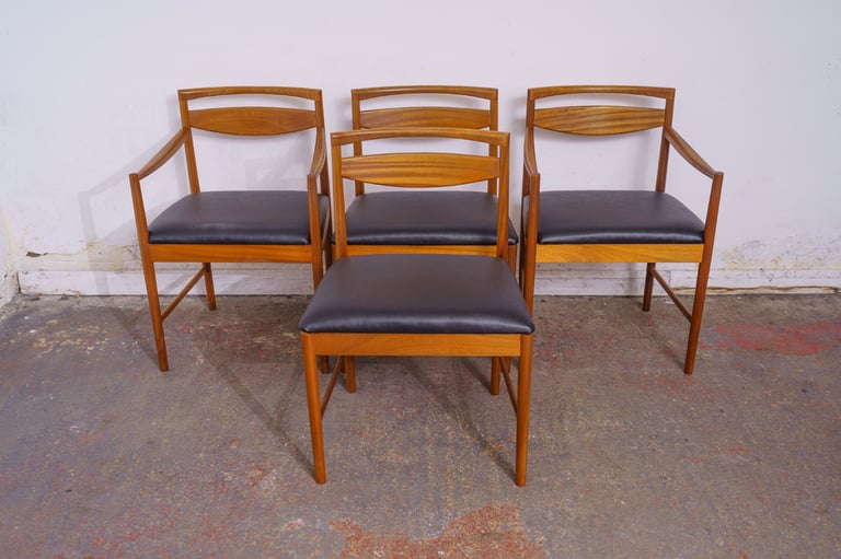 image for 4 McIntosh mid-century teak dining chairs DELIVERY AVAILABLE 