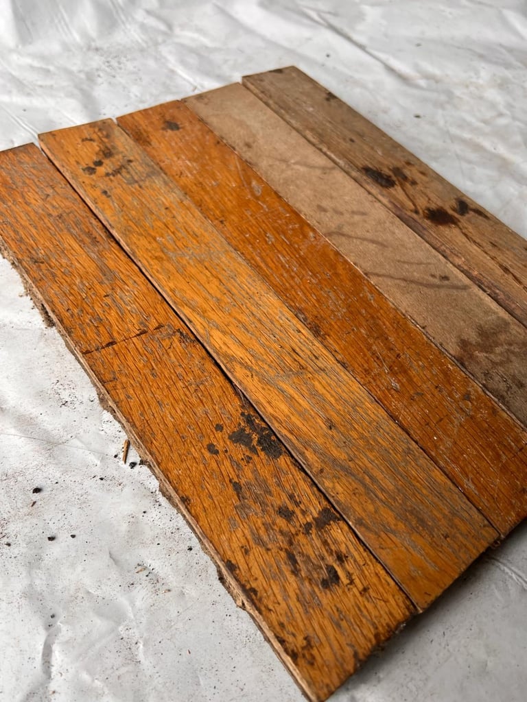 🌿 O3045 — Reclaimed Oak Parquet Flooring (30 x 4,5 cm) @wood_job_uk
