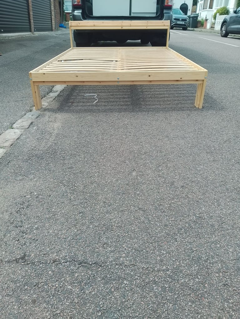 Brand new solid wood double bed 