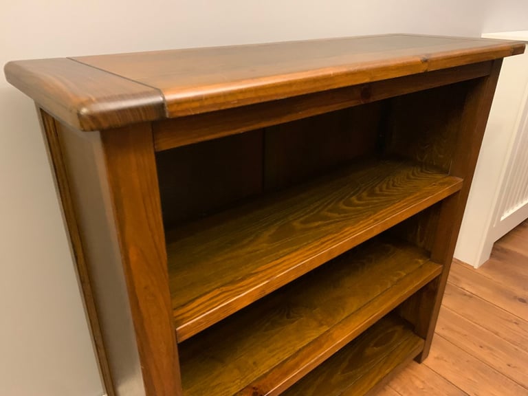 Low 3-Shelf Wooden Bookcases – excellent condition