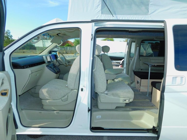 Nissan Elgrand 2 + 2 Berth Pop Top Campervan with Automatic gearbox for Sale