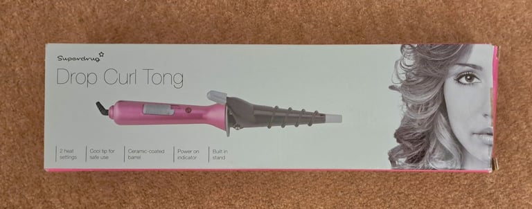 image for Pink drop curl tong NEW
