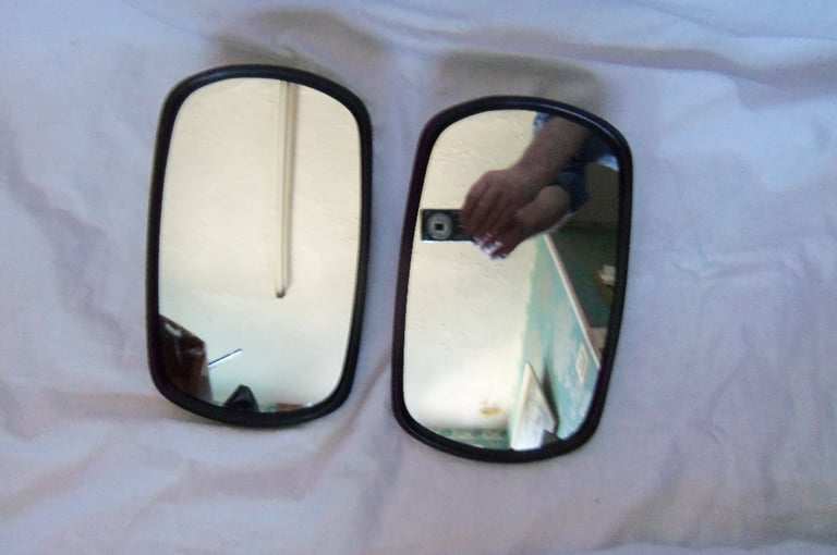 10in x 6in large mirror x 2 Tractor Plant Forklift JCB 3CX Telehandler Dumper landrover etc 
