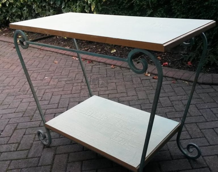 image for Large console table with lower shelf