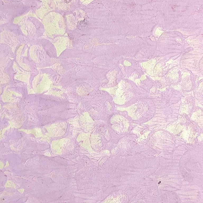 Original Art Pastel Pink and White Ink On Paper  