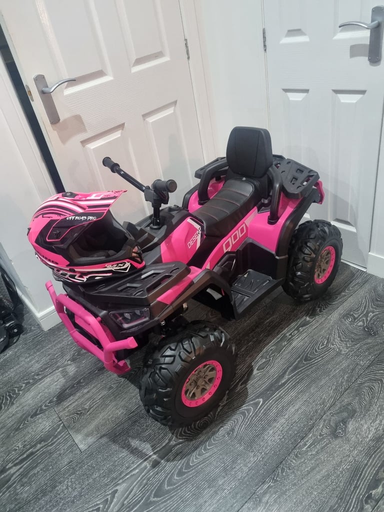 NEVER BEEN USED Girls pink electric quad bike 