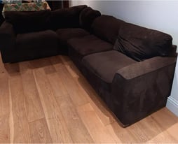 Brown DFS orka L shape corner sofa •free delivery 