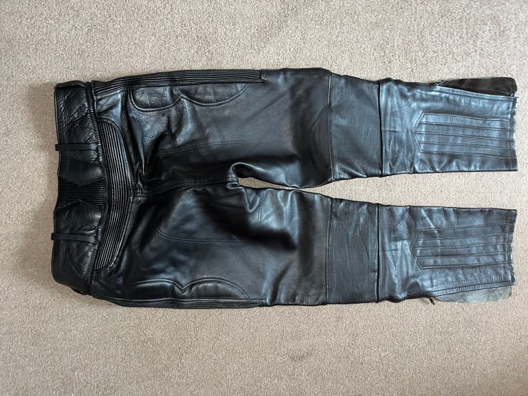 Ladies leather motorcycle trousers