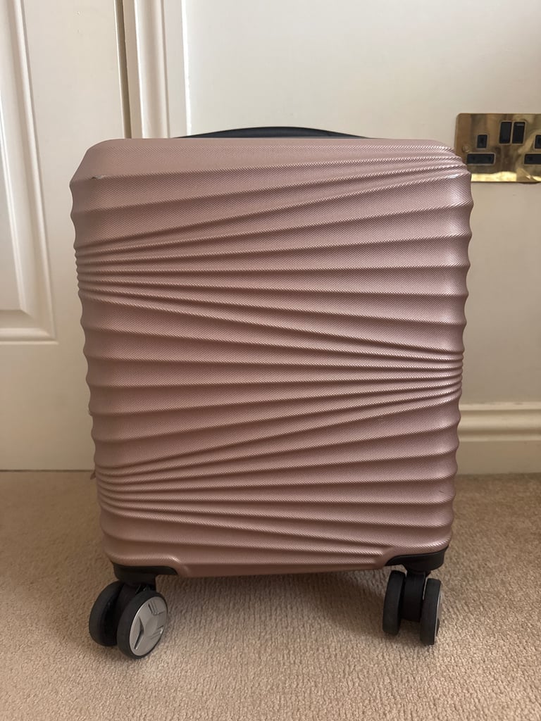 LYS PARIS Small Hard Shell Pink Suitcase 