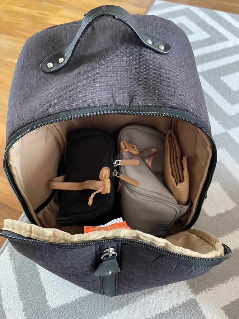 Black Pacapod changing bag - backpack