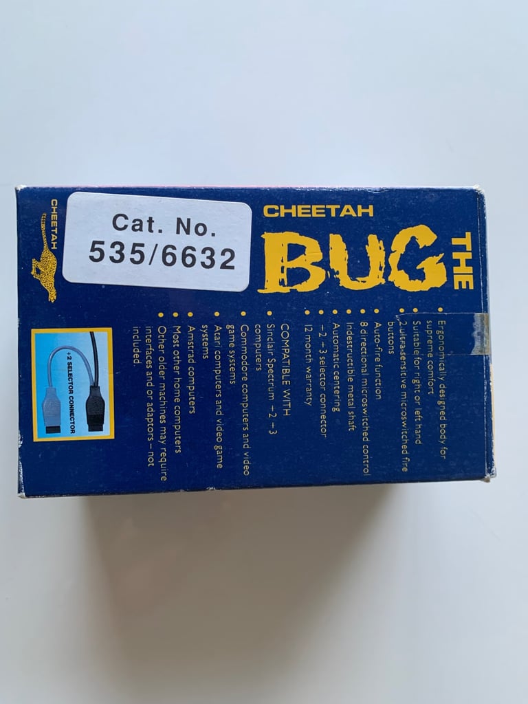 THE CHEETAH BUG JOYSTICK (BOXED) and QUICKSHOT JOYSTICK