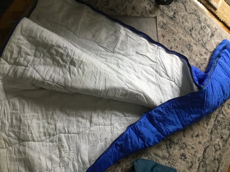 Single Blue Sleeping Bag