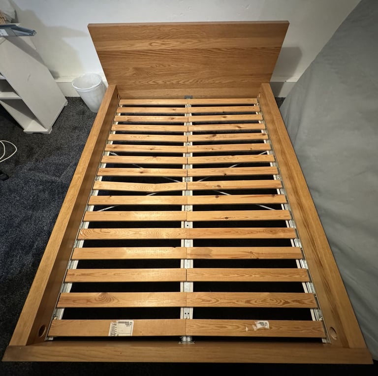 image for IKEA MALM King Size Bed Frame (Wood Oak)