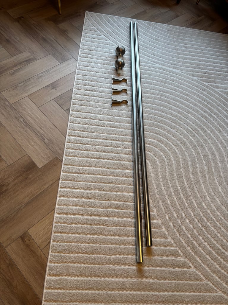 image for Brushed Steel Curtain Pole