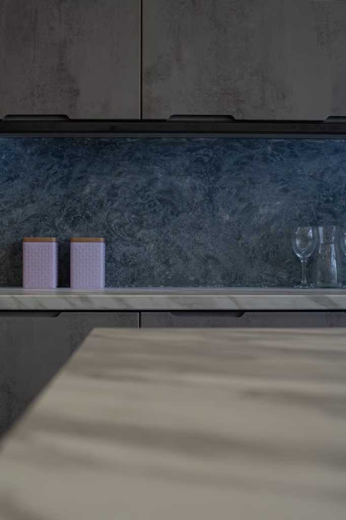 Fitted Kitchen Cabinets-Units-Carcass - Dark or Light Concrete Handleless Doors (Brand New)