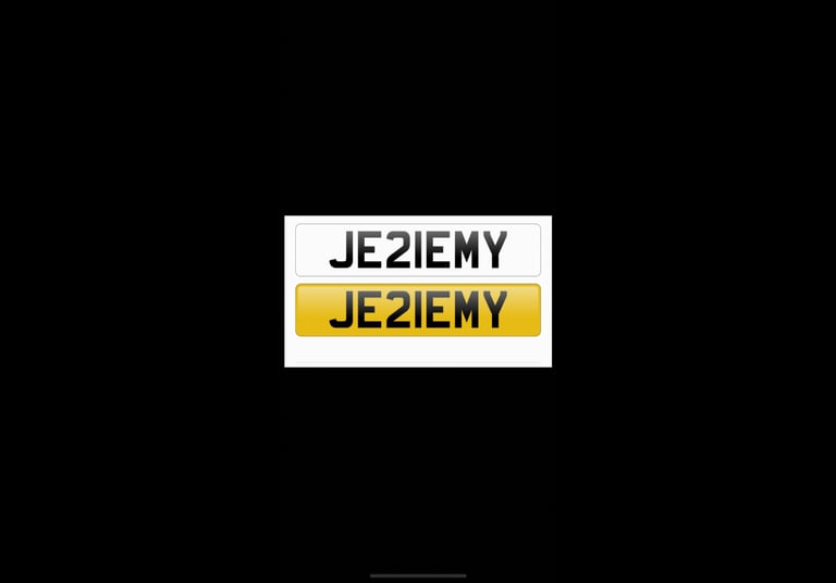 image for JEREMY PRIVATE NUMBER PLATE