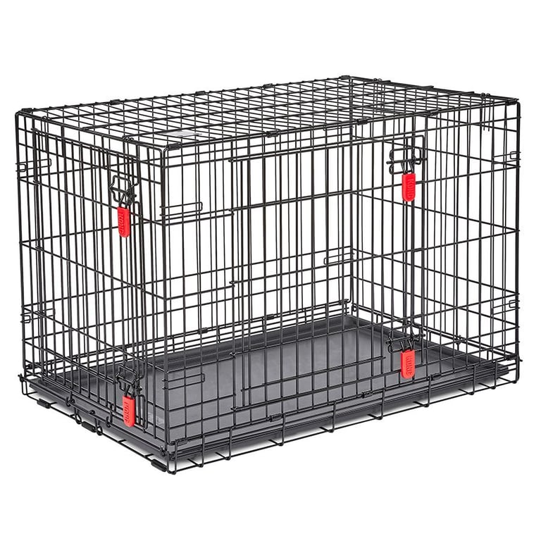 Kong Two Door Ultra-Strong Dog Crate Black Medium/Large 36"