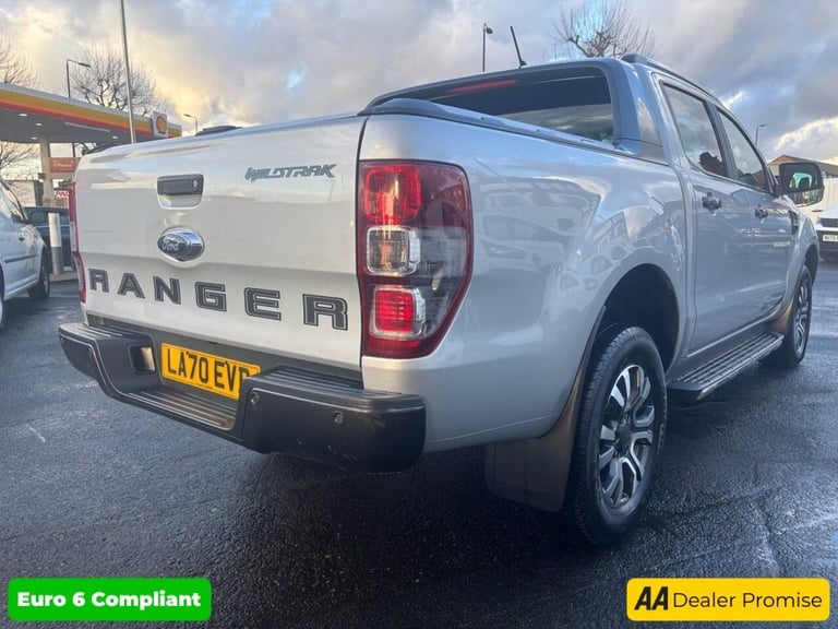 2020 Ford Ranger 2.0 EcoBlue Wildtrak in silver, 56,000 miles, 2 owners, Euro 6 ULEZ, 4x4, a PICK...