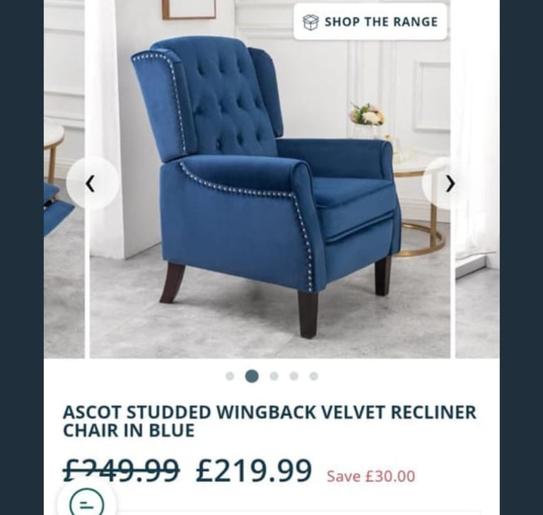 image for velvet recliners