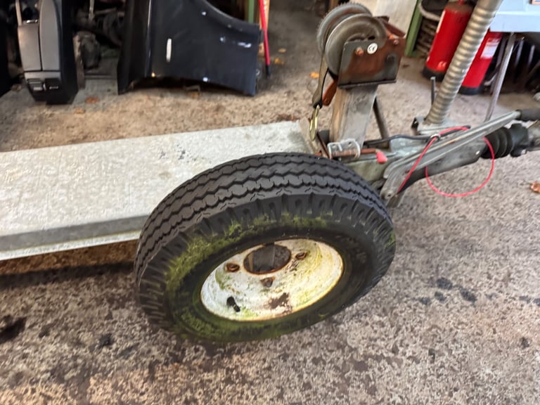 Car ,van recovery dolly towing trailer ramps straps hand winch 