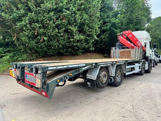 2016 DAF CF 410 E6 sleeper cab 8x2 cheese wedge beavertail Fassi F275 crane 