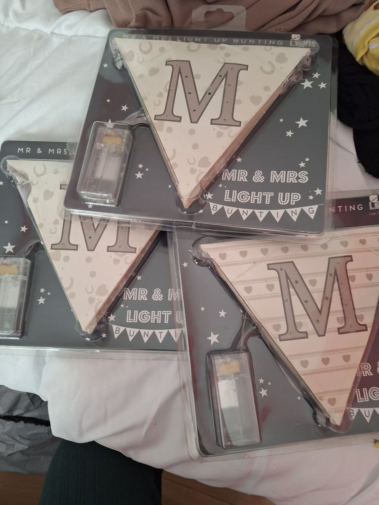 image for Light up Mr And Mrs Bunting x 3. New