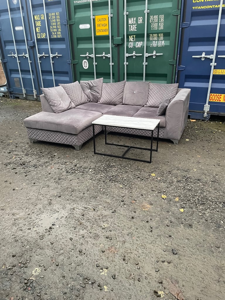 Grey L shaped corner sofa / couch 🚚 DELIVERY AVAILABLE 🚚