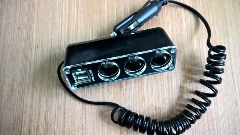 3 Way Car Cigarette Lighter Adapter,
