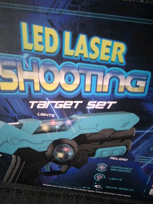 Led Laser Shooting Target Set For Kids