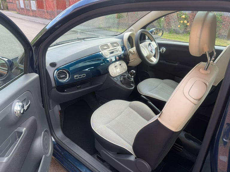 Fiat 500 1.2 Lounge Euro 6 (s/s) 3dr with 10 Months MOT&FSH&Panoramic Roof&Leather Seats&£35 Tax Yr