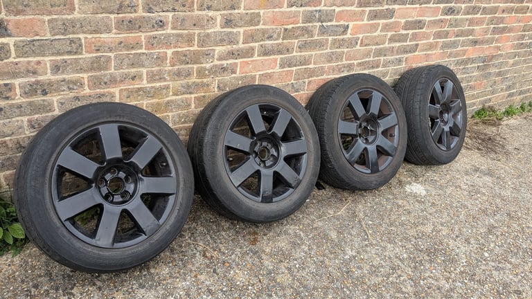 image for 4 x 16&quot; Alloy wheels with tyres from a VW Polo 5x100 stud fitment