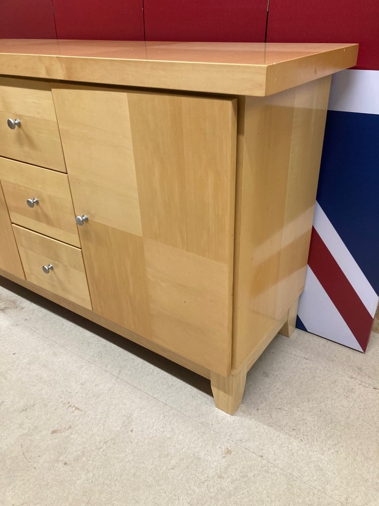Delivery can be arranged  Beech wood sideboard