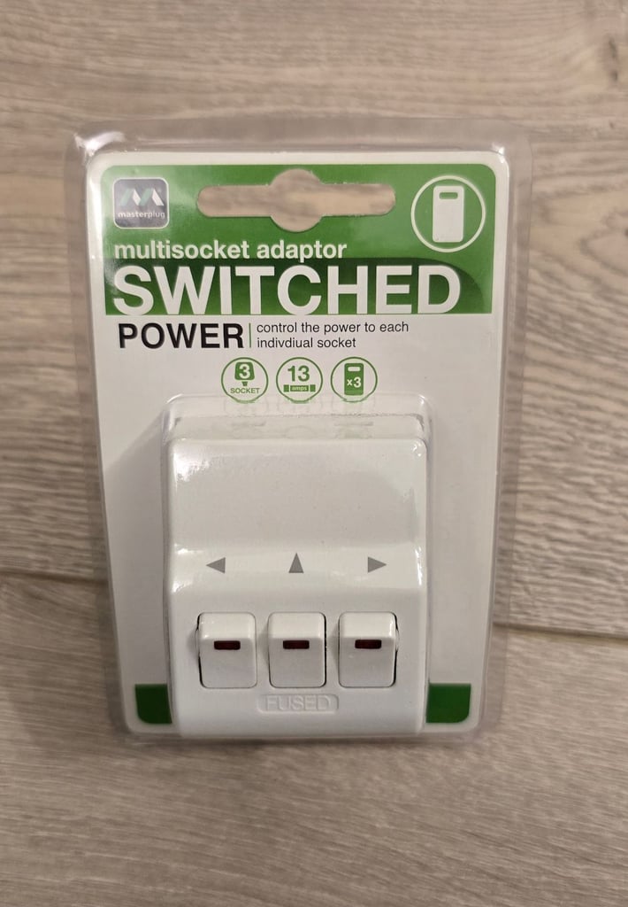 image for 3 plug adaptor - New 
