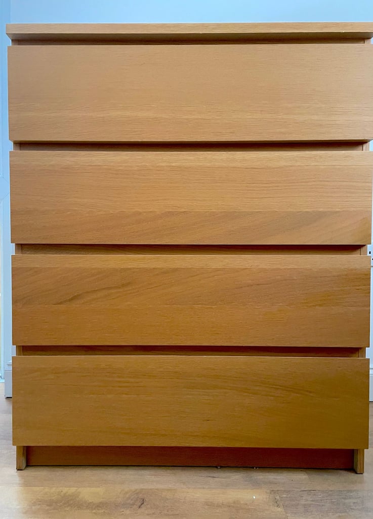 image for Oak IKEA MALM Chest of 4 Drawers - this can be delivered