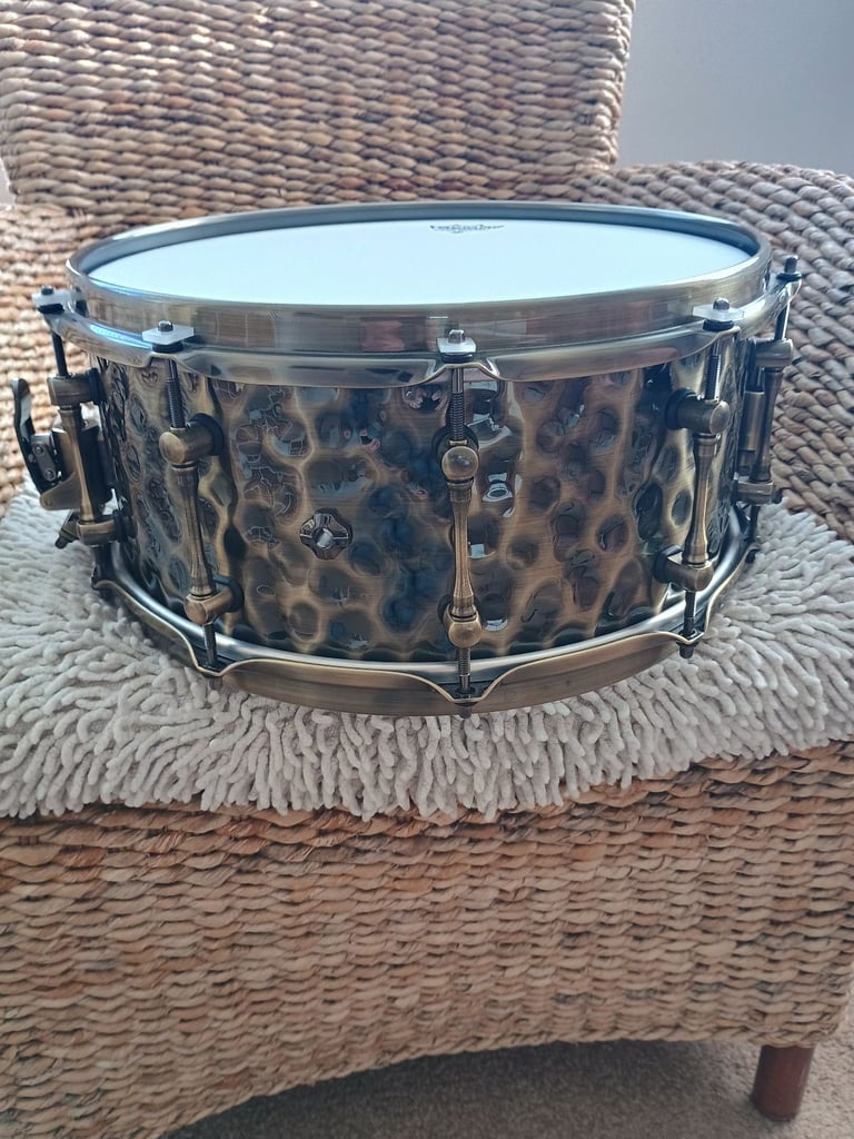 Snare Drum Brass Black Panther The Sledge Hammer 14 x 6.5 Superb quality 