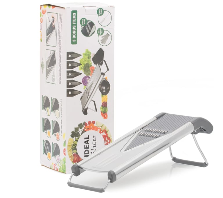 V Slicer Mandolin, 6 in 1 V Blade Vegetable Cutter And Shredder. Professional Mandoline for Chef.