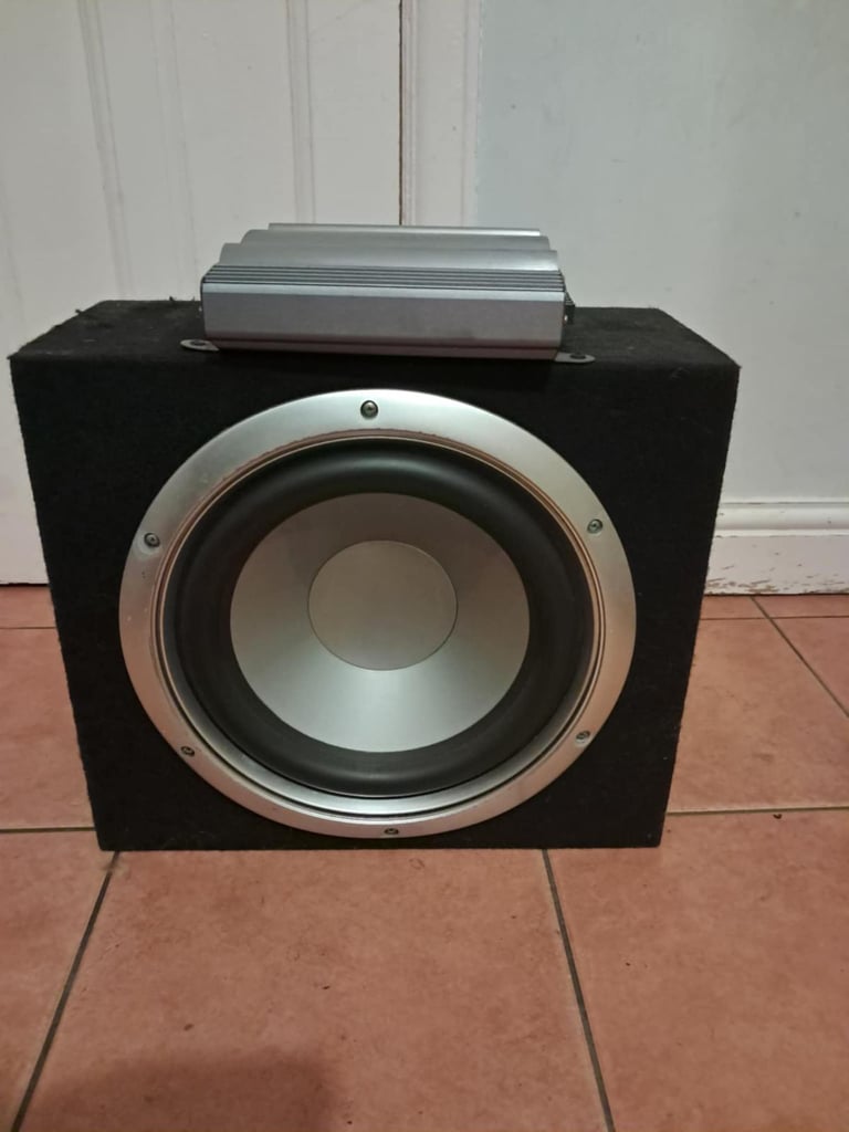 JVC car stereo with 12" sub and amp