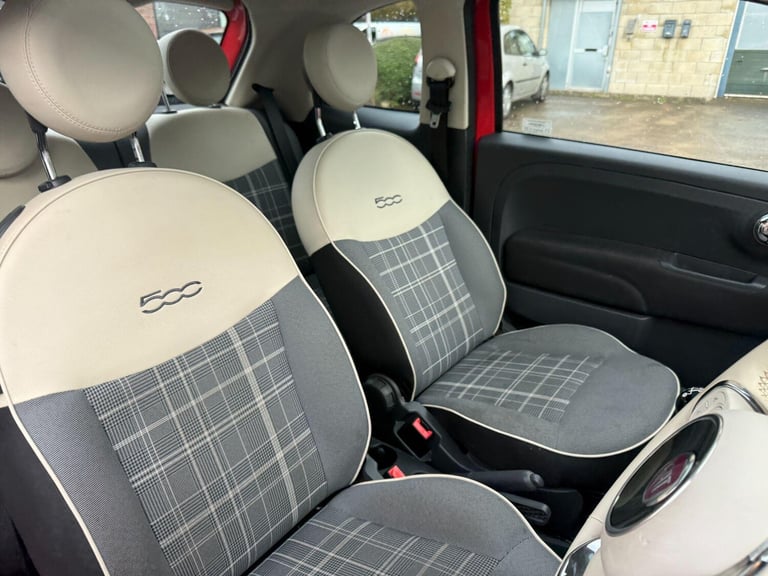 2016 Fiat 500 1.2 Lounge Euro 6 (s/s) 3dr HATCHBACK Petrol Manual