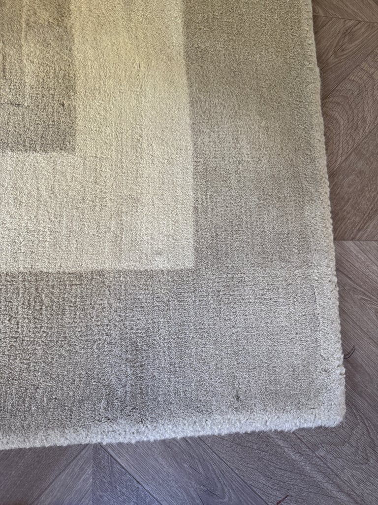 Laura Ashley Lewes Style Natural Shade Wool / Cotton Mix Rug 140x200cm