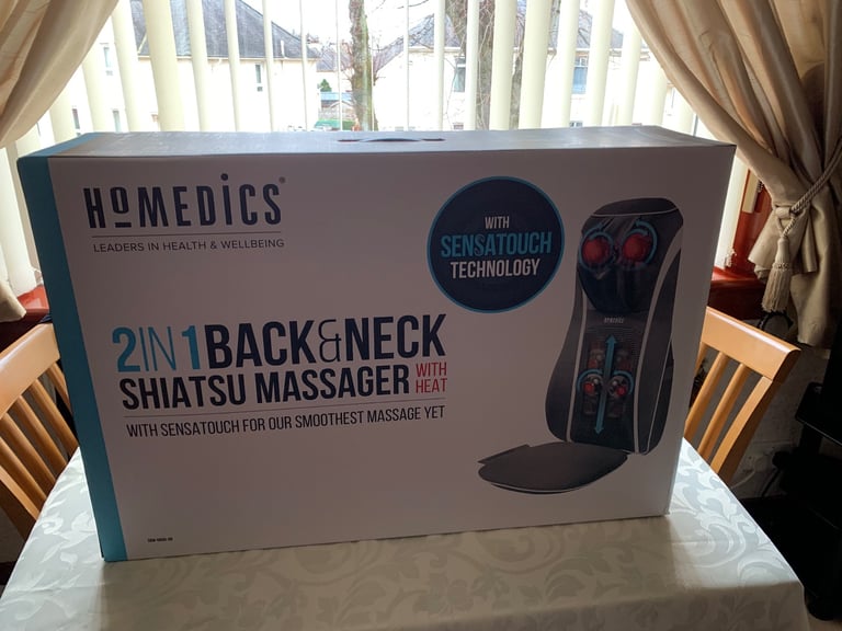 HOMEDICS Shiatsu 2IN1 back and neck massager,  with heat