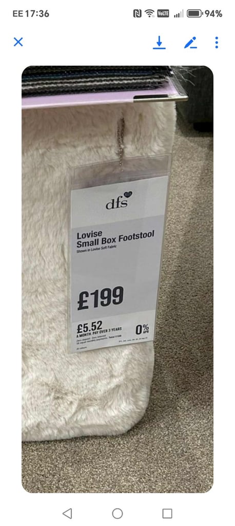 DFS footstool 