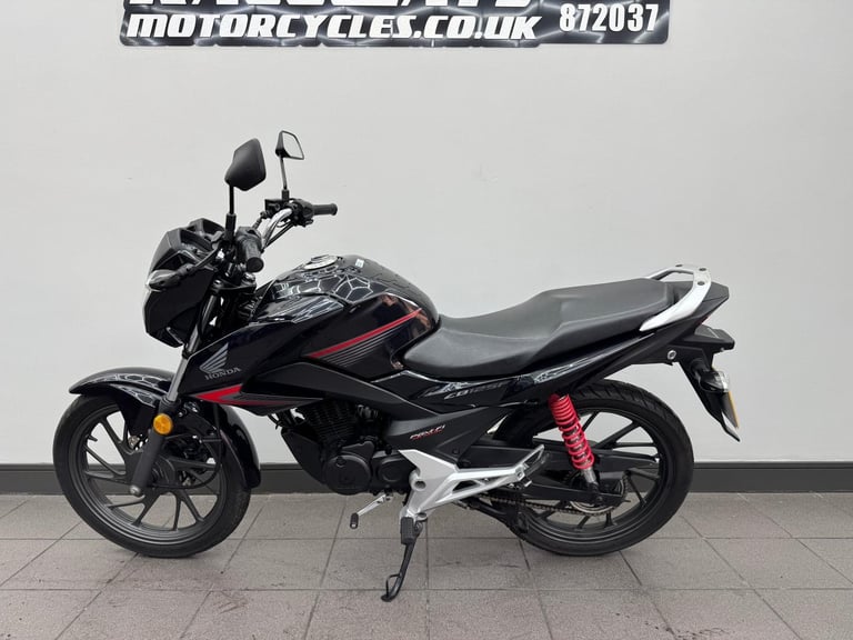 HONDA CB125F BLACK / DARK BLUE 2019 19 REG 10,253 MILES USED 125CC MOTORCYCLE