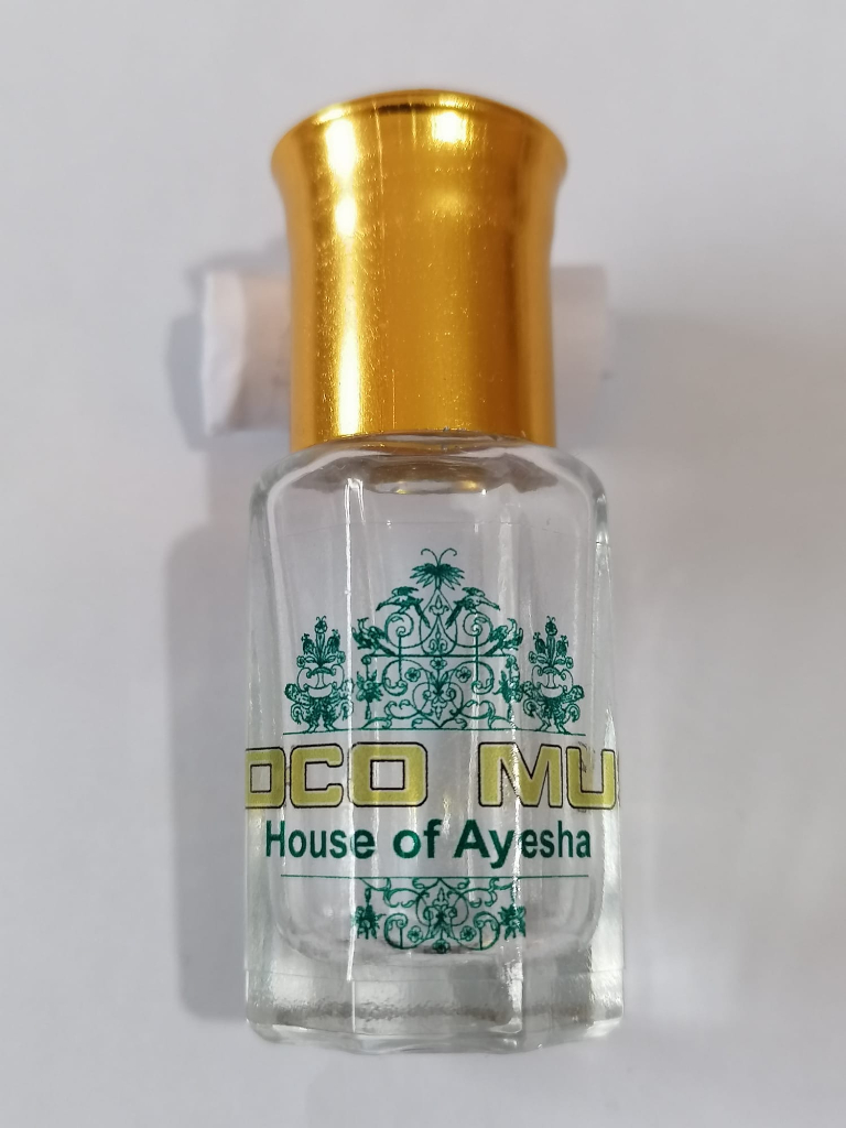 image for Perfume Attar Bottle & Label Printing - Clear Full Colour Print with Clear, Solid Background