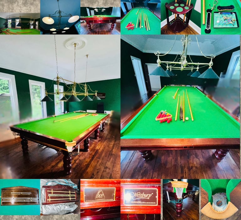 BCE Westbury Full Size Snooker Table with lights scoreboards cues ball | in  North Lanarkshire | Gumtree