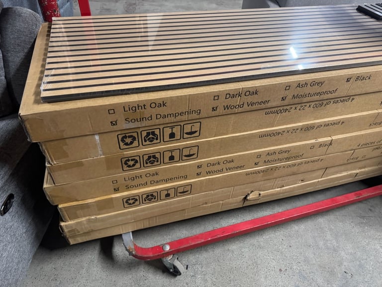 image for Acoustic Slats Media Wall Panels