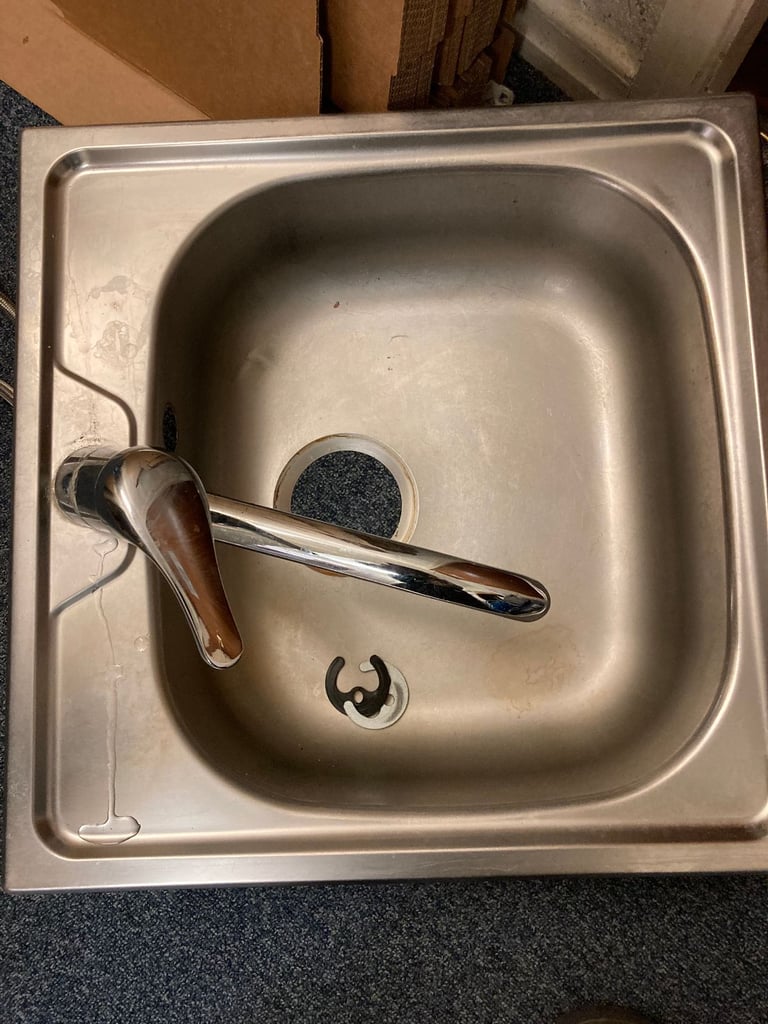 image for STAINLESS STEEL SINK AND MIXER TAP