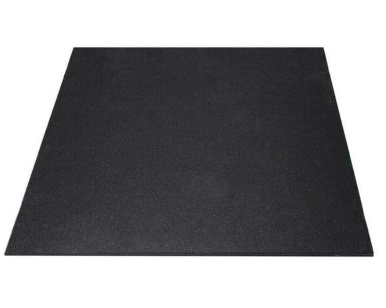 Economy 15mm 1m x 1m Black Rubber Gym Flooring Tiles Floor Mat in Sixmilecross, County