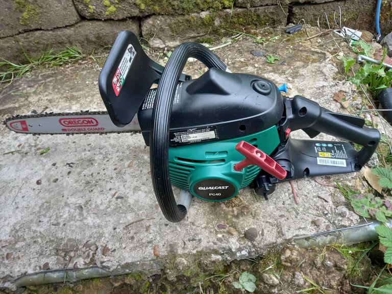 image for Qualcast pc40 petrol chainsaw ready for use 
